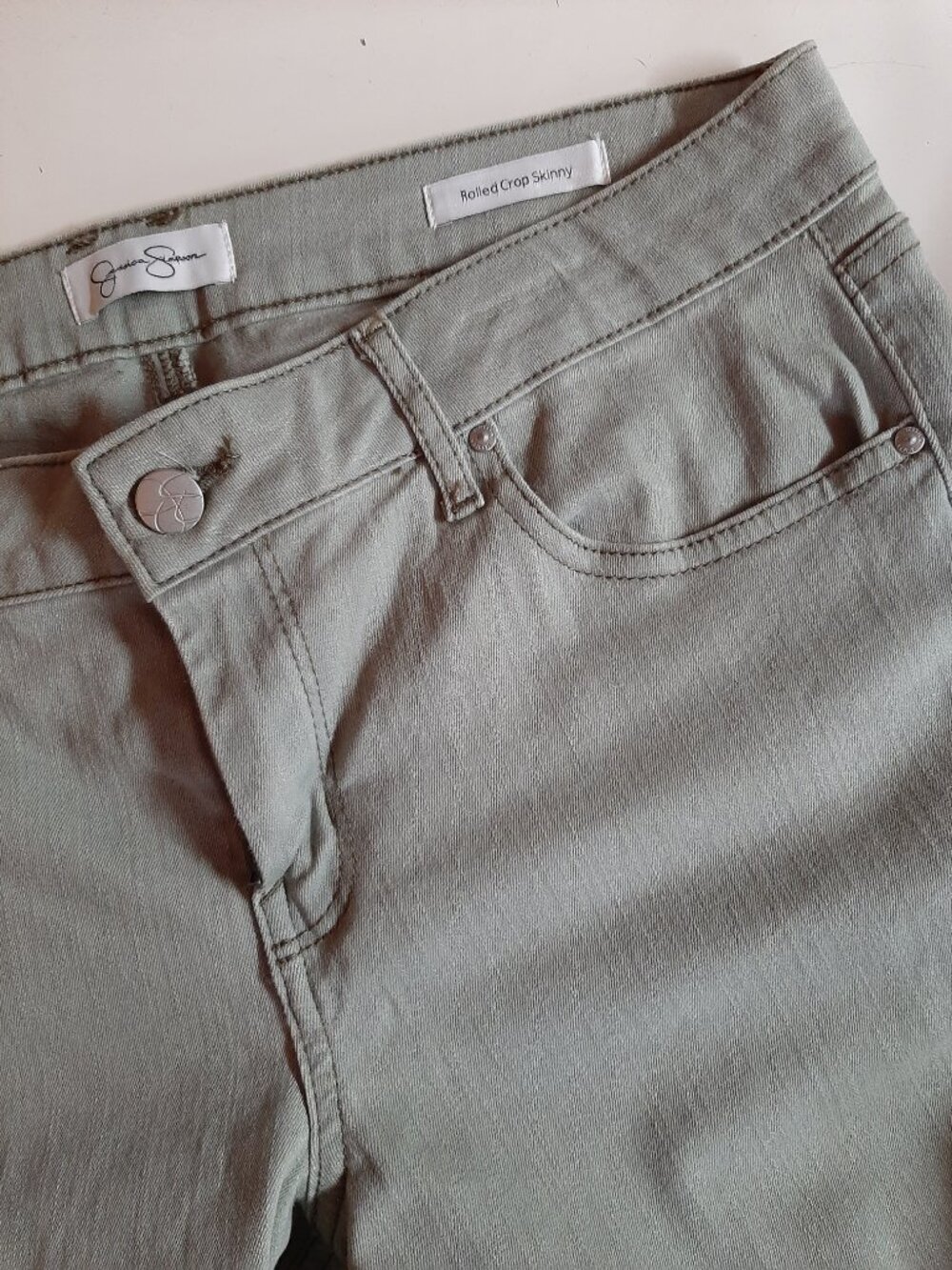 Light Sage / Sea Green Jessica Simpson Skinny Jeans